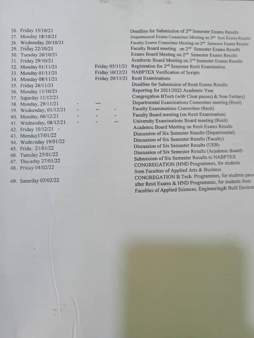 Check: Accra Technical University Revised Academic Calendar For 2020/2021